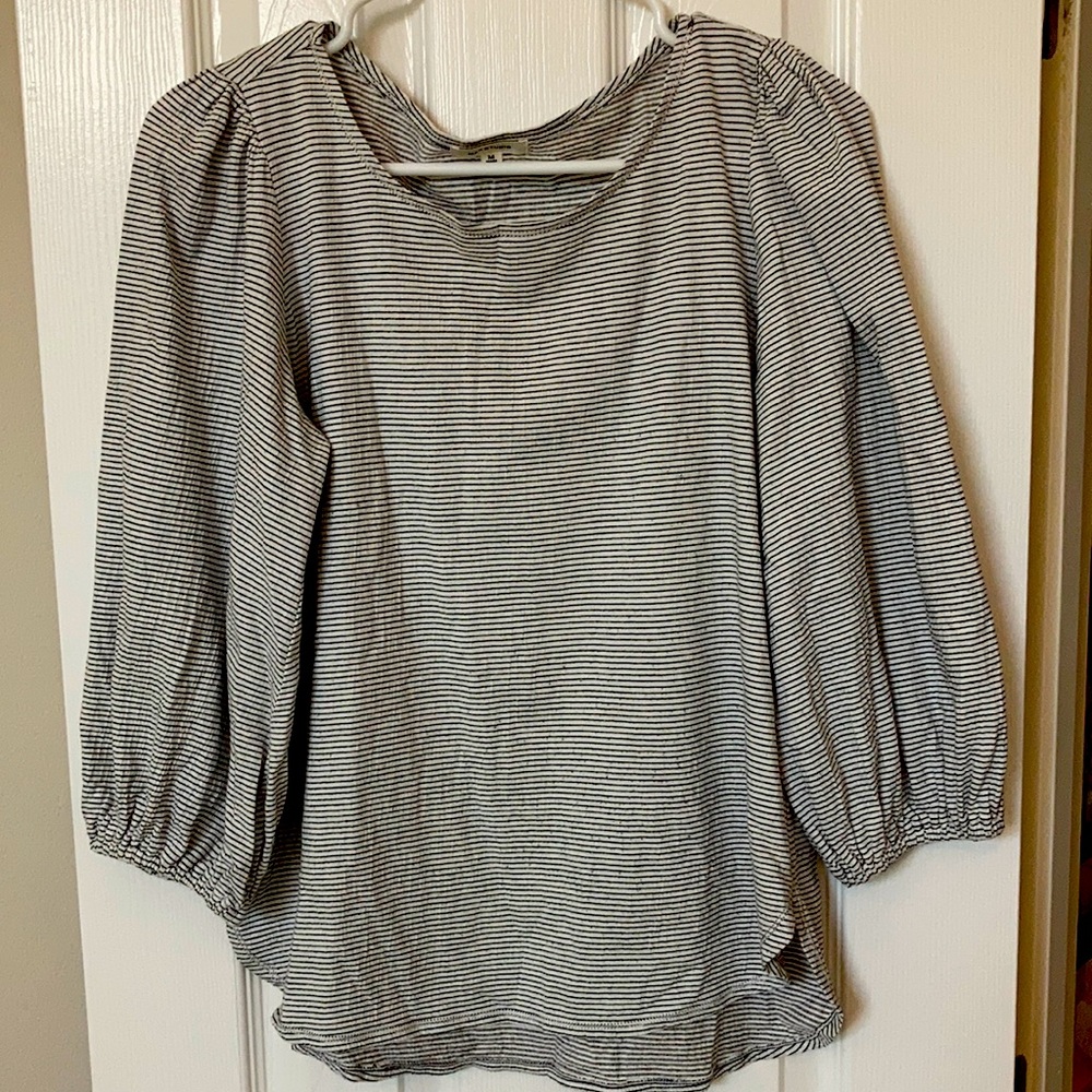 Max Studio puff sleeve shirt